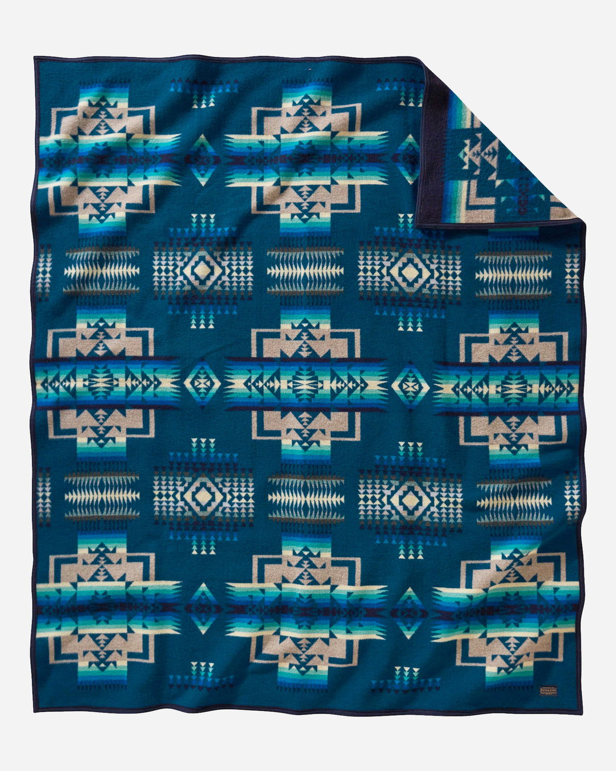 Pendleton Chief Joseph Wool Blanket in Aegean – view 2