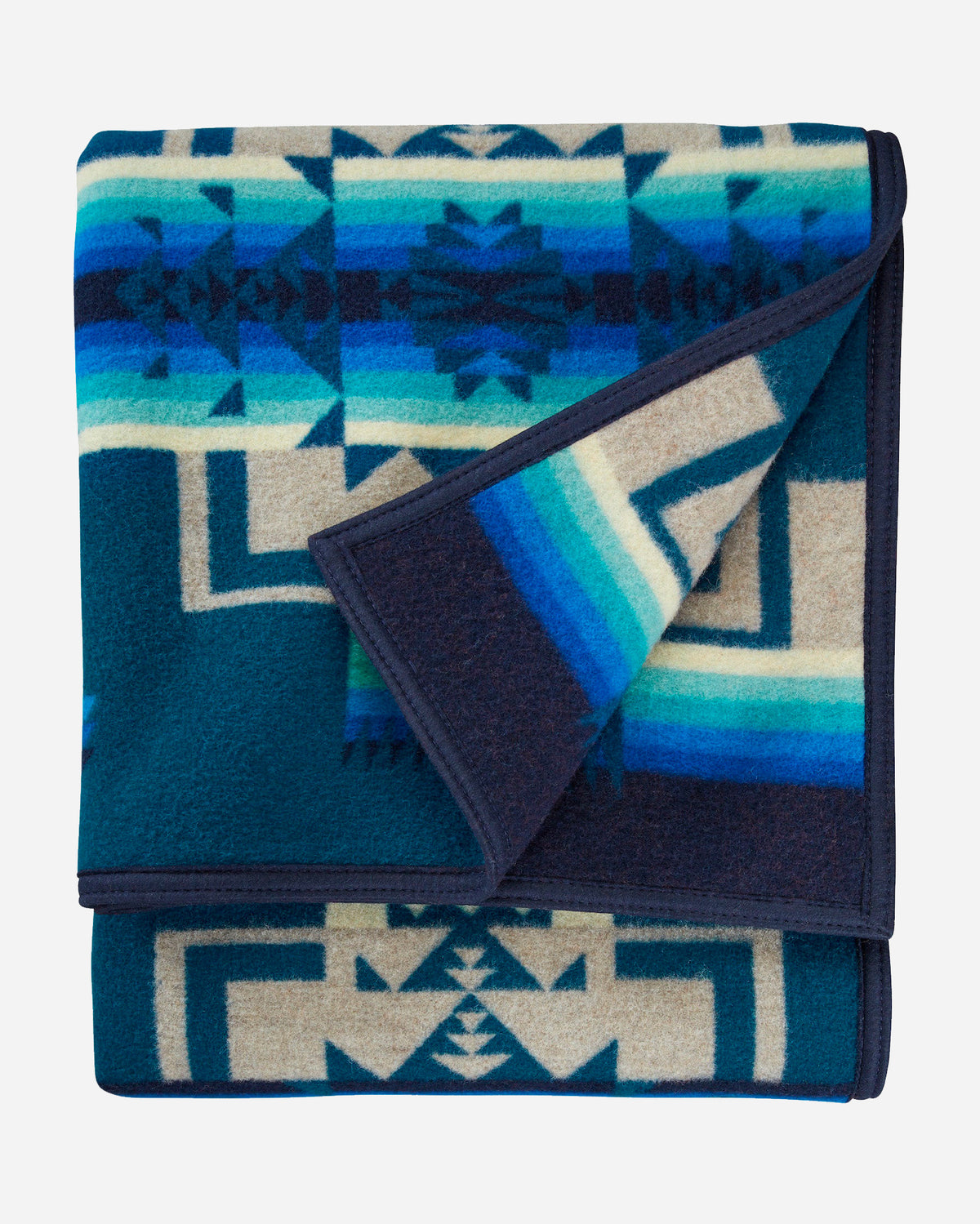 Pendleton Chief Joseph Wool Blanket in Aegean