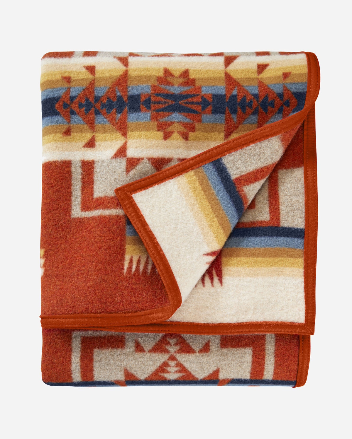 Pendleton Chief Joseph Wool Blanket in Chili