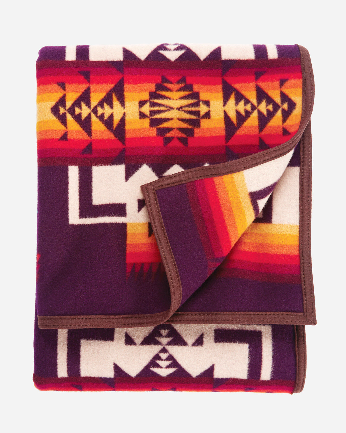 Pendleton Chief Joseph Wool Blanket in Maroon – view 2