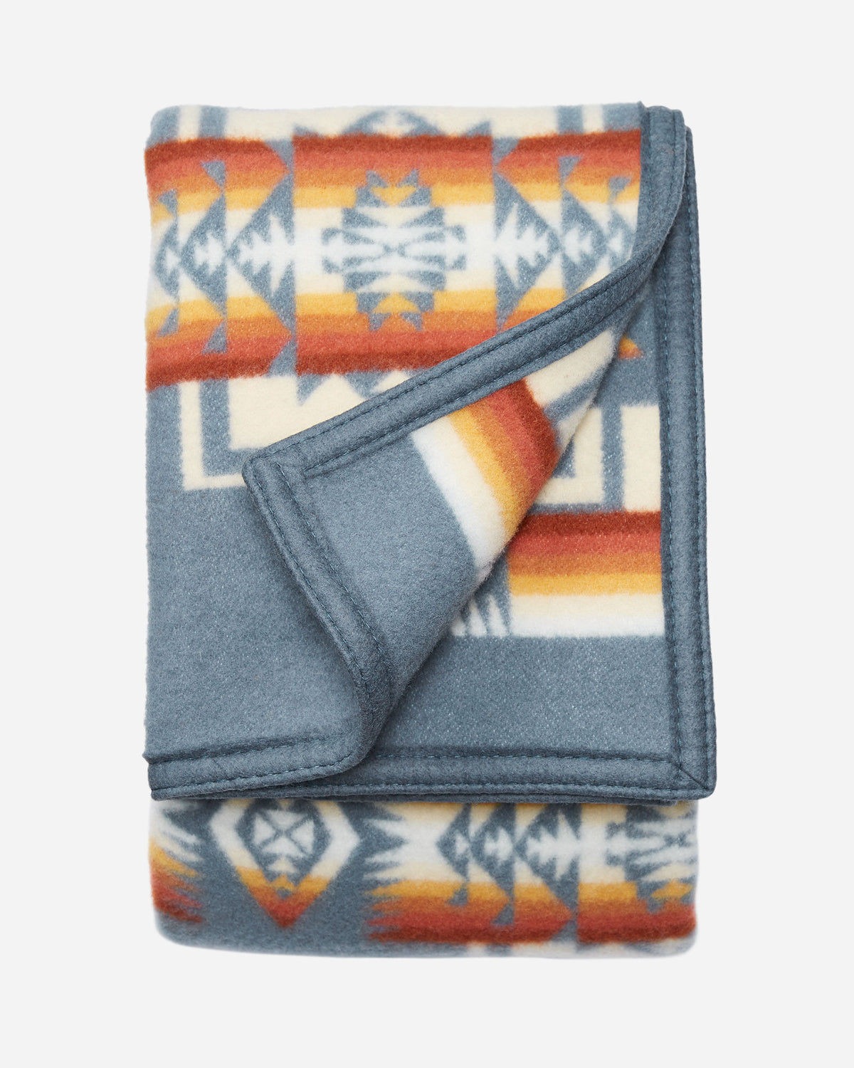 Pendleton Chief Joseph Wool Crib Blanket in Slate – view 2