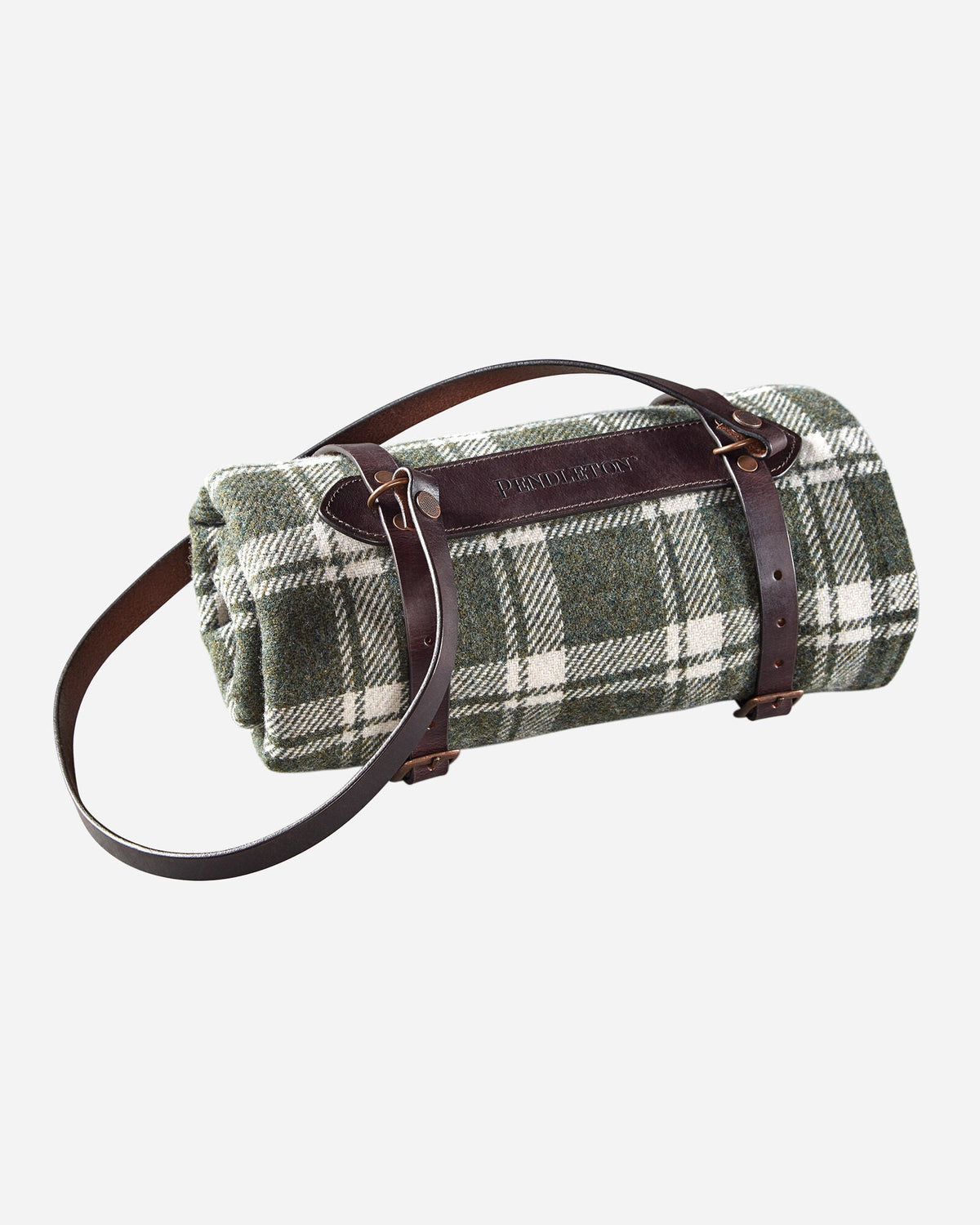 Pendleton Premium Small Leather Carrier in Dark Brown