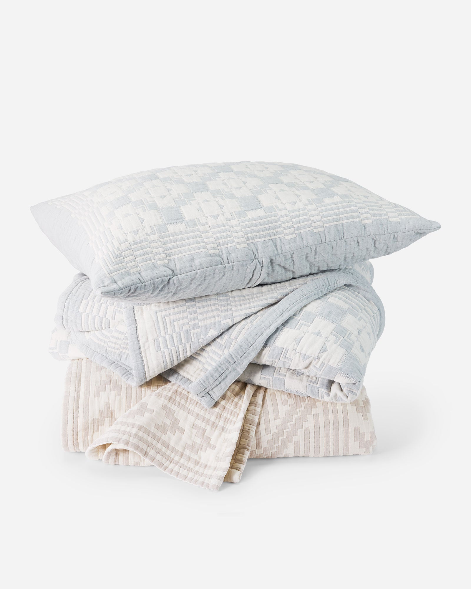 Organic Cotton Matelasse Chief Joseph Slate