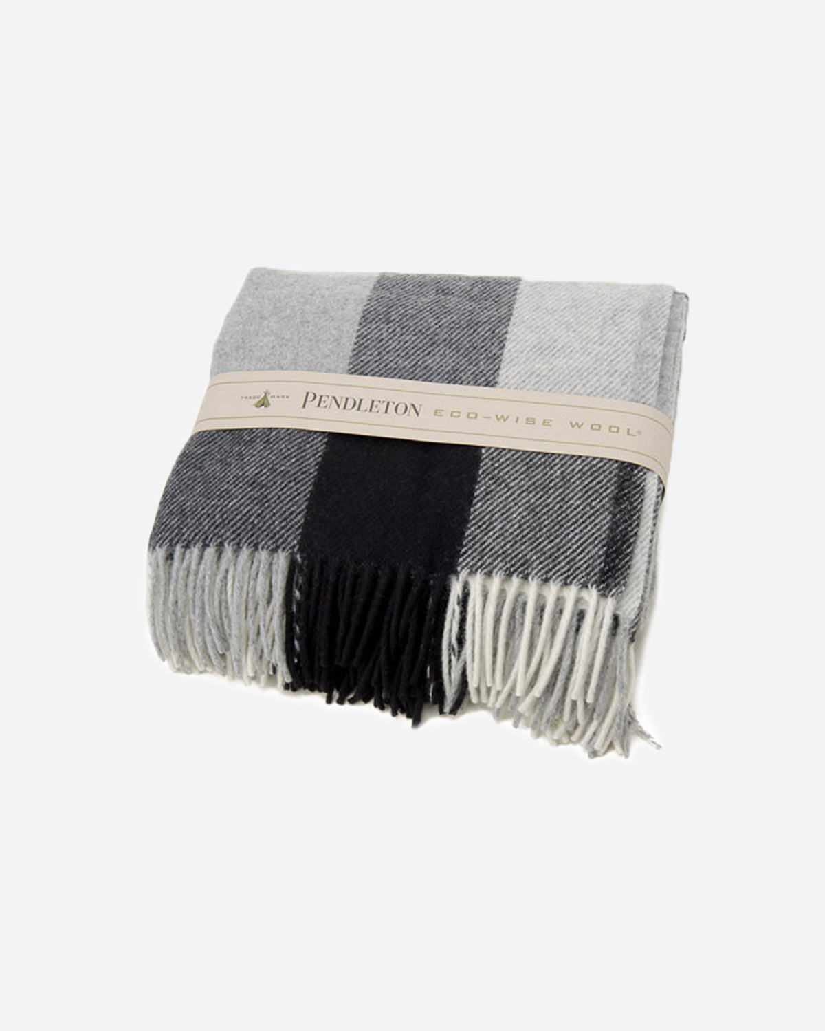 Eco Wise Washable Throw Black / Ivory
