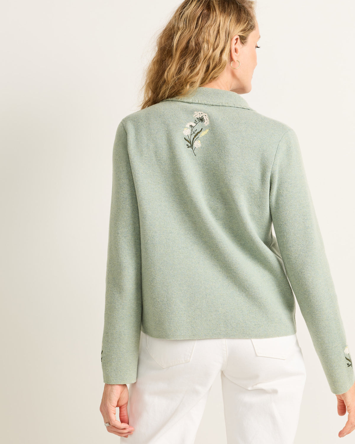 Pendleton Souvenir Cardigan Seafoam Heather
