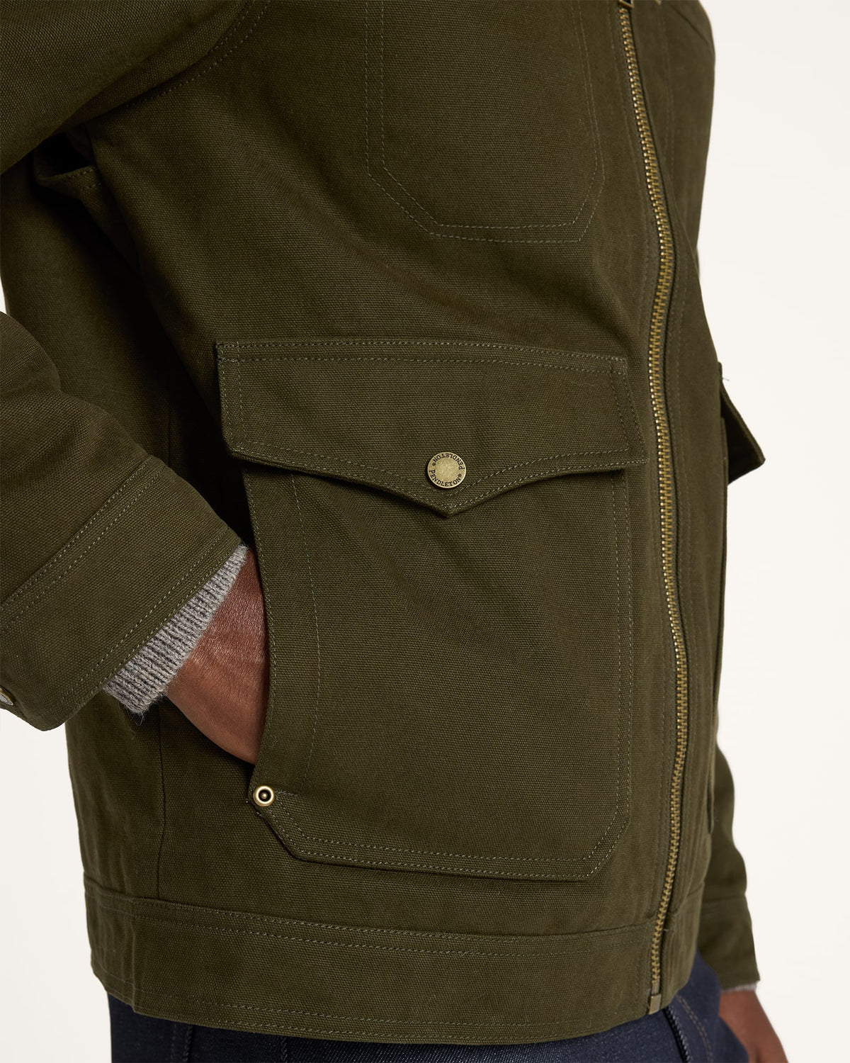 Carson City Ranch Coat Dark Olive