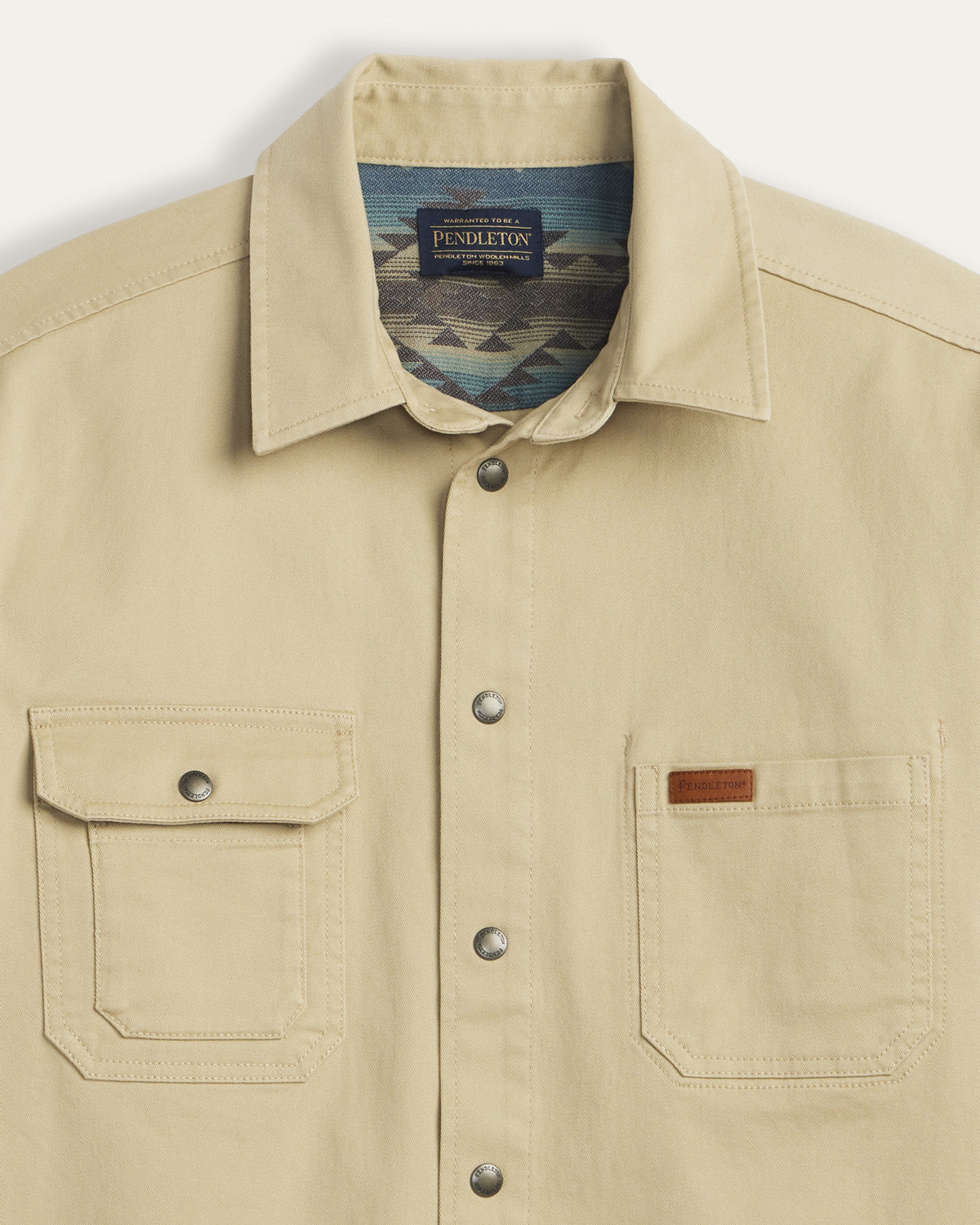 Twill Work Shirt Tan/Bridge Creek