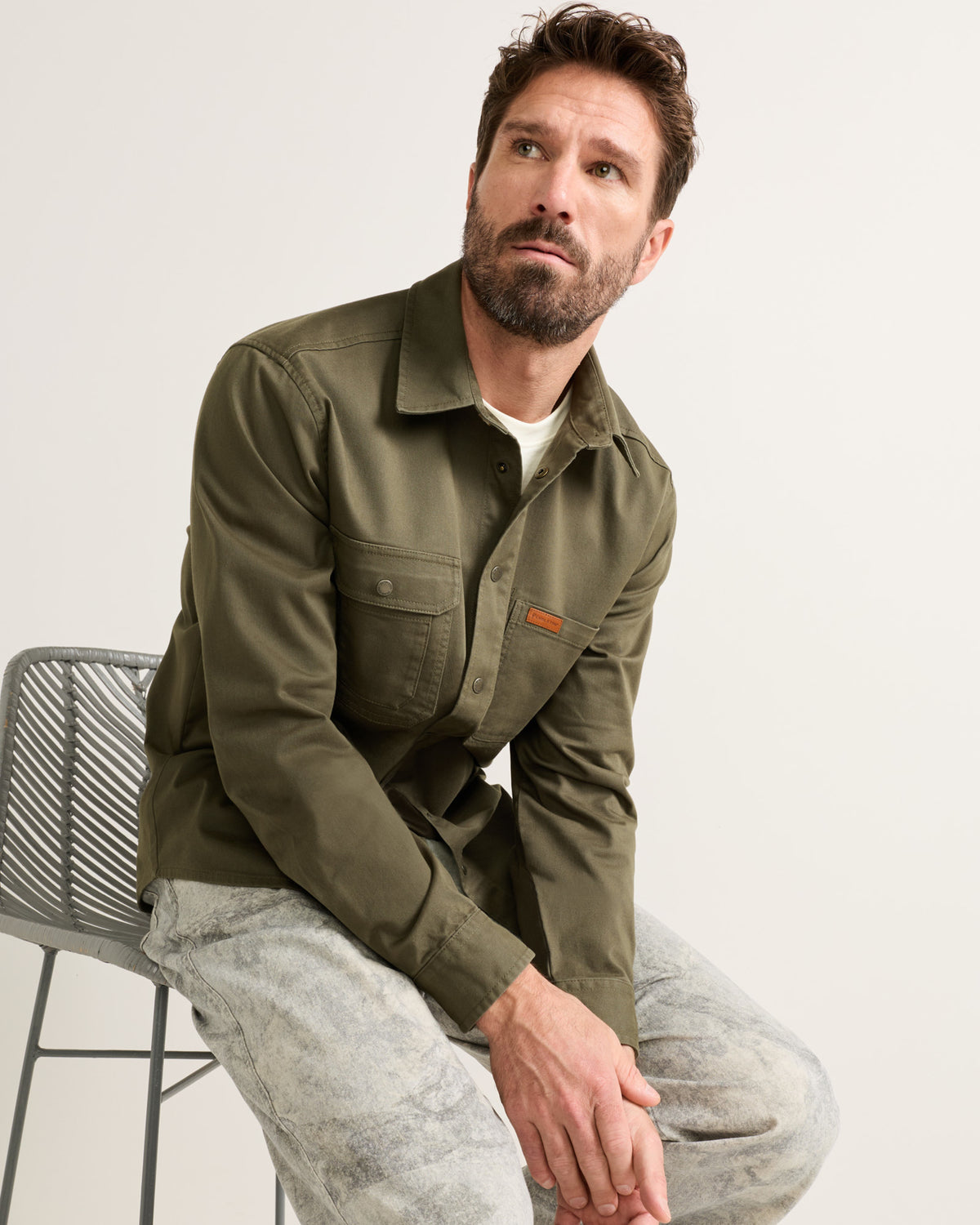 Twill Work Shirt Green/Ponderosa
