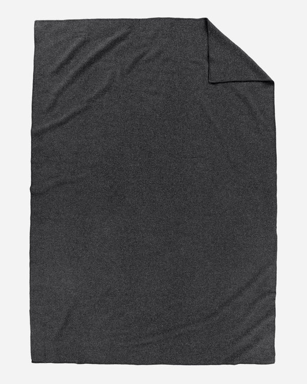 Eco-Wise Wool Solid Blanket Charcoal