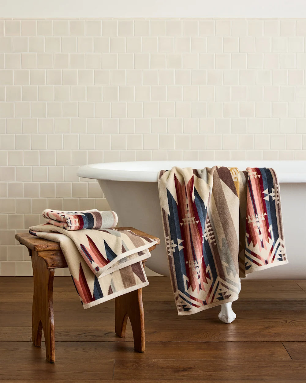 3 Piece Towel Set White Sands Tan