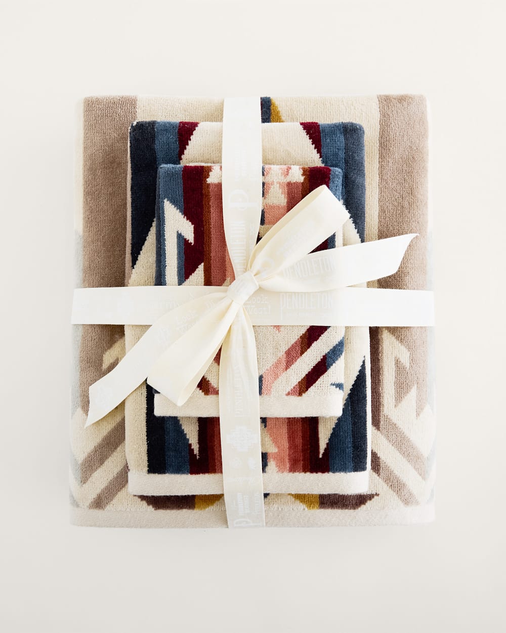 3 Piece Towel Set White Sands Tan