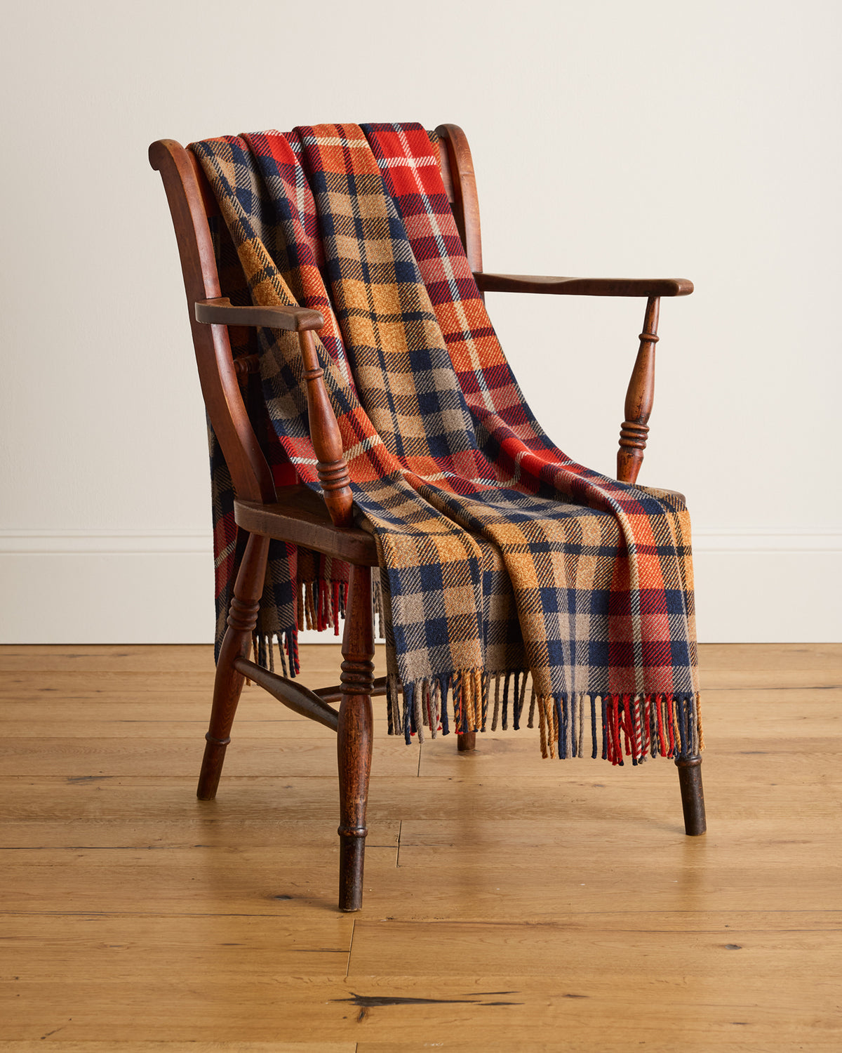 Fireside Throw Hickory Navy/Rust