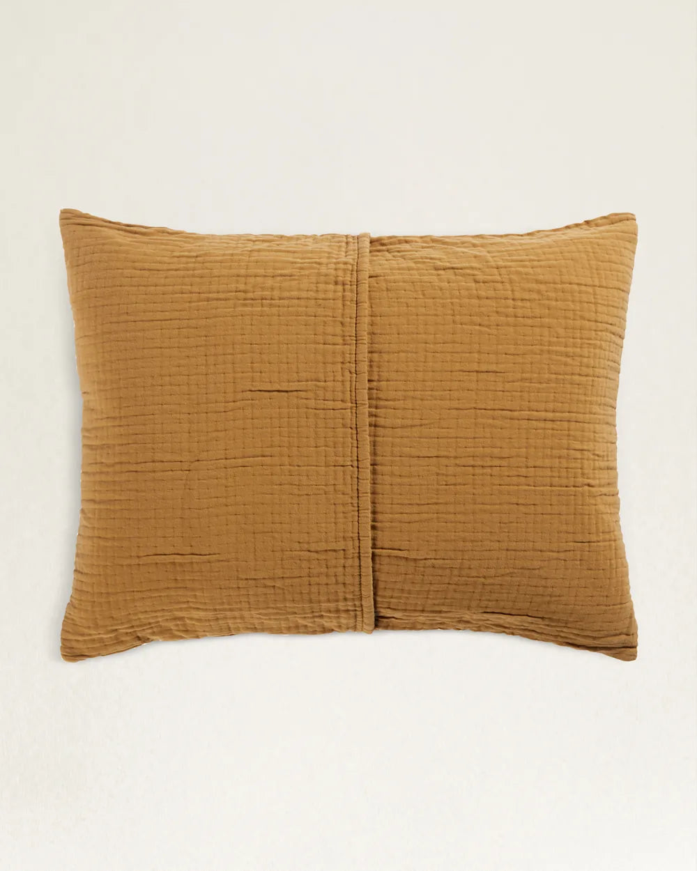 Organic Cotton Matelasse Sham Harding Star Ochre