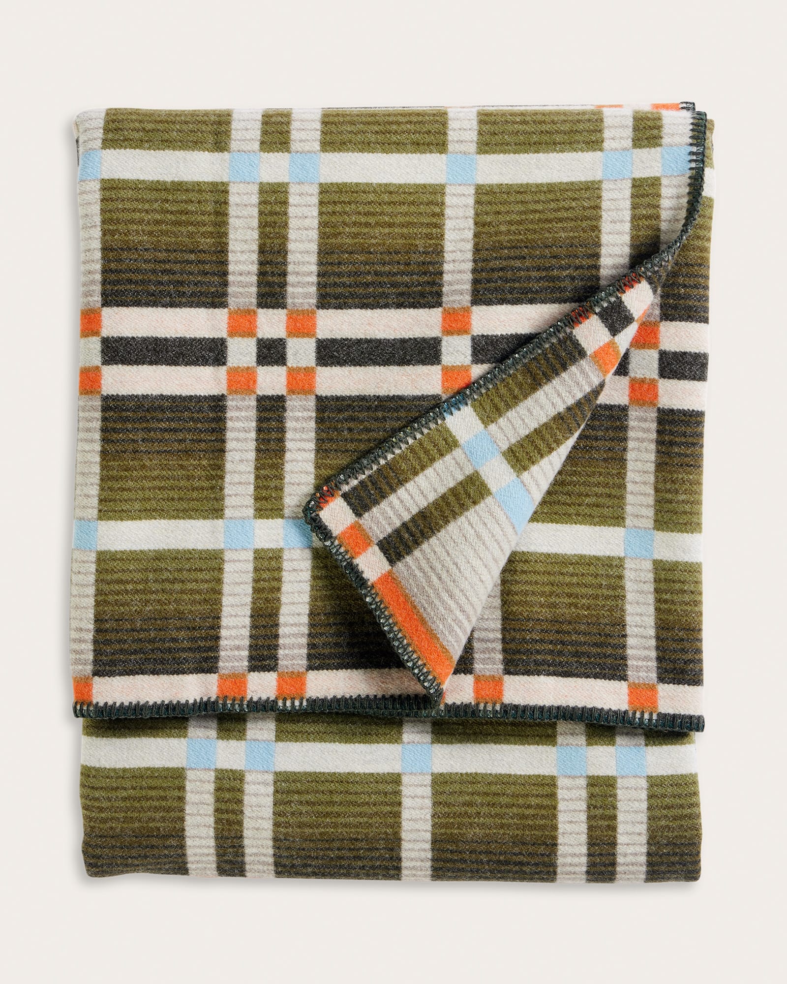 Four Square Throw Slide Mountain Olive