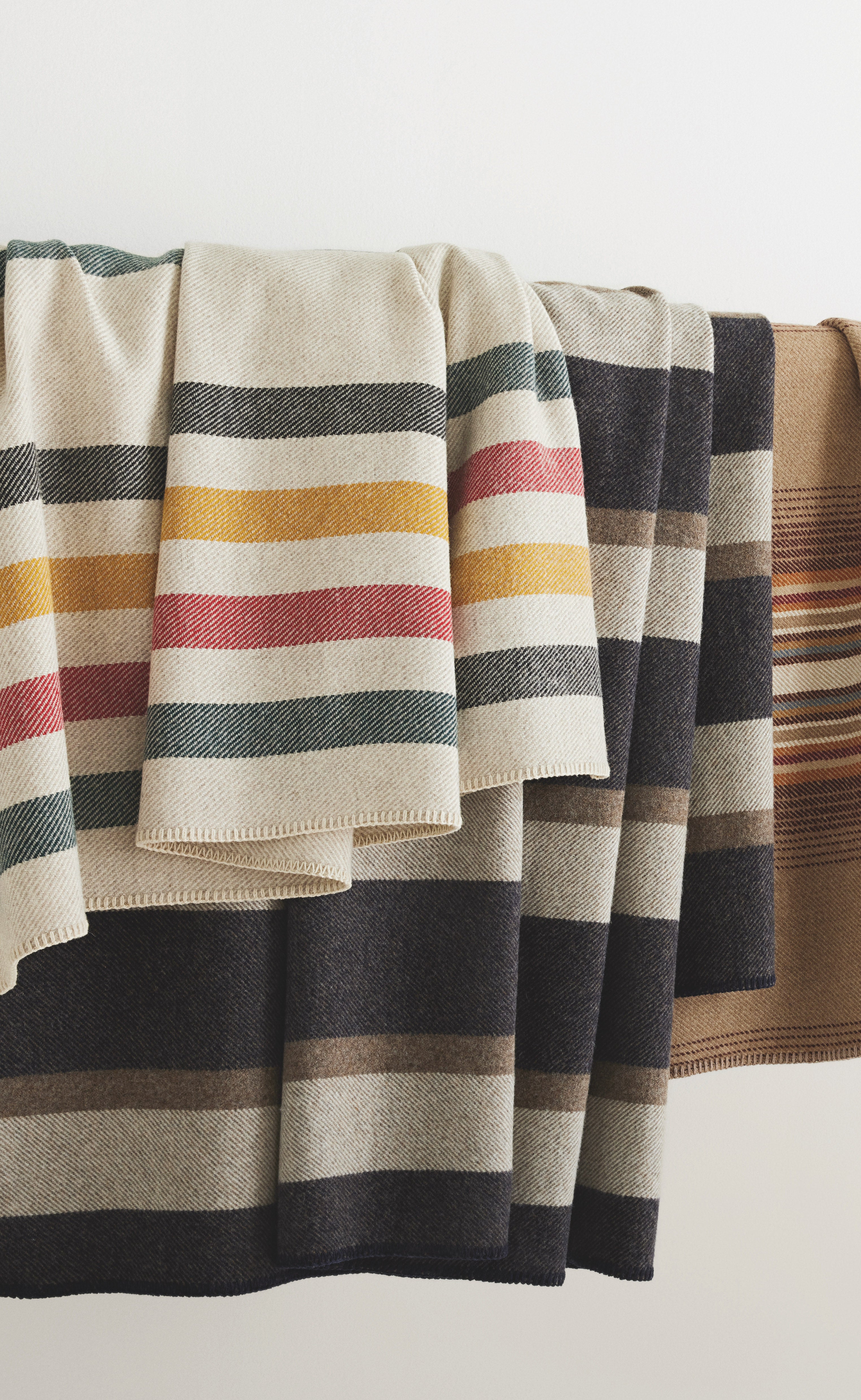 Eco Wise Blanket Midnight Navy Stripe