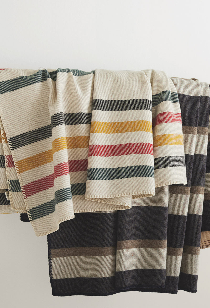 Eco Wise Blanket Vintage Glacier Stripe