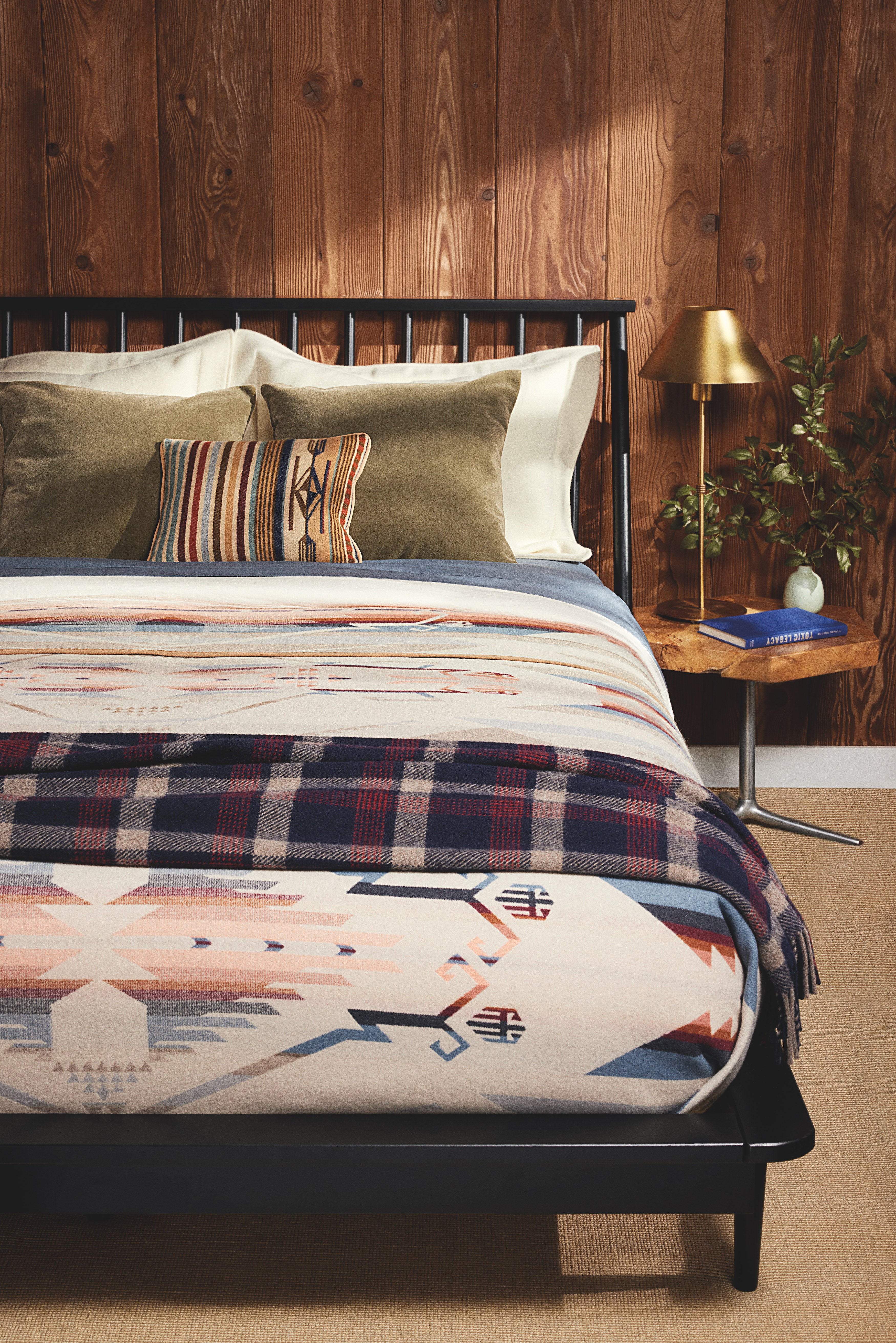 Eco Wise Washable Throw Kelso Plaid Navy