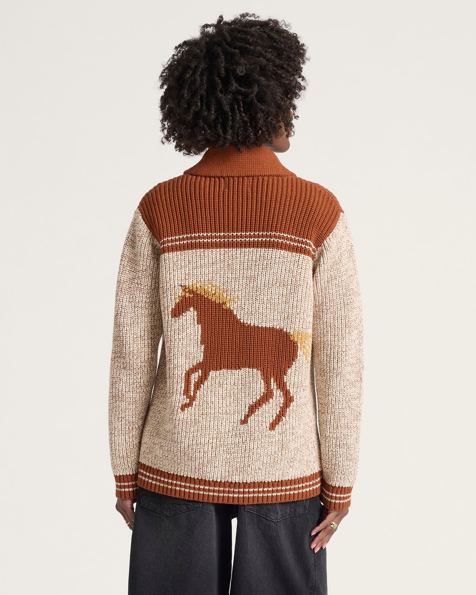 Heritage Cardigan Grey Heather/Copper