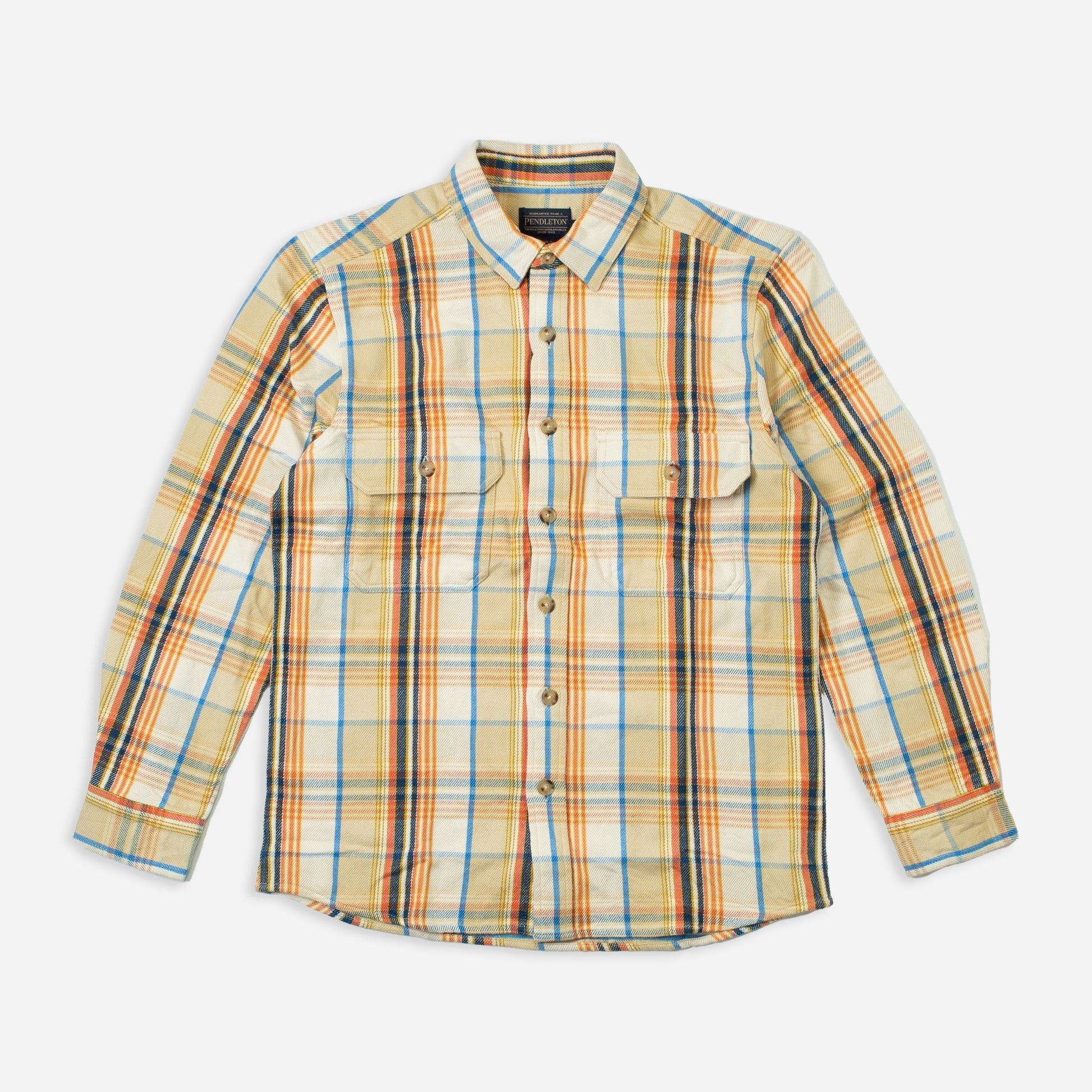Arcadia Flannel Shirt Khaki Multi Plaid