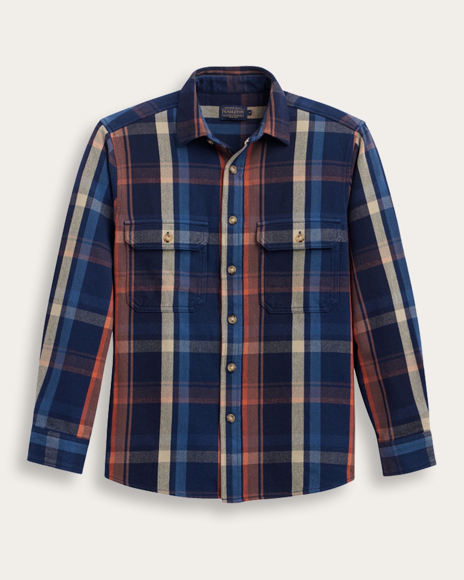 Arcadia Flannel Shirt Navy Multi Plaid