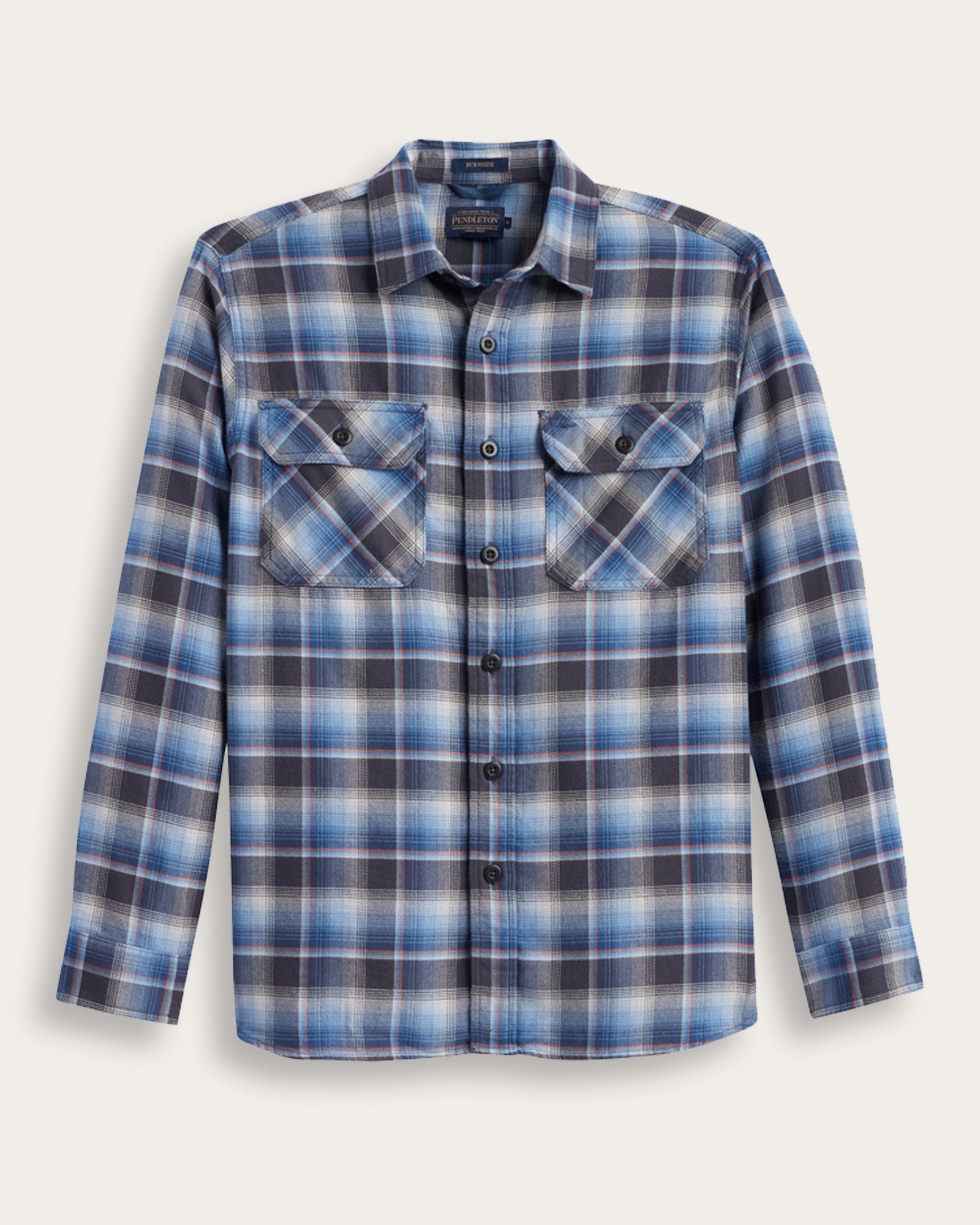 Burnside Shirt Charcoal/Blue Plaid