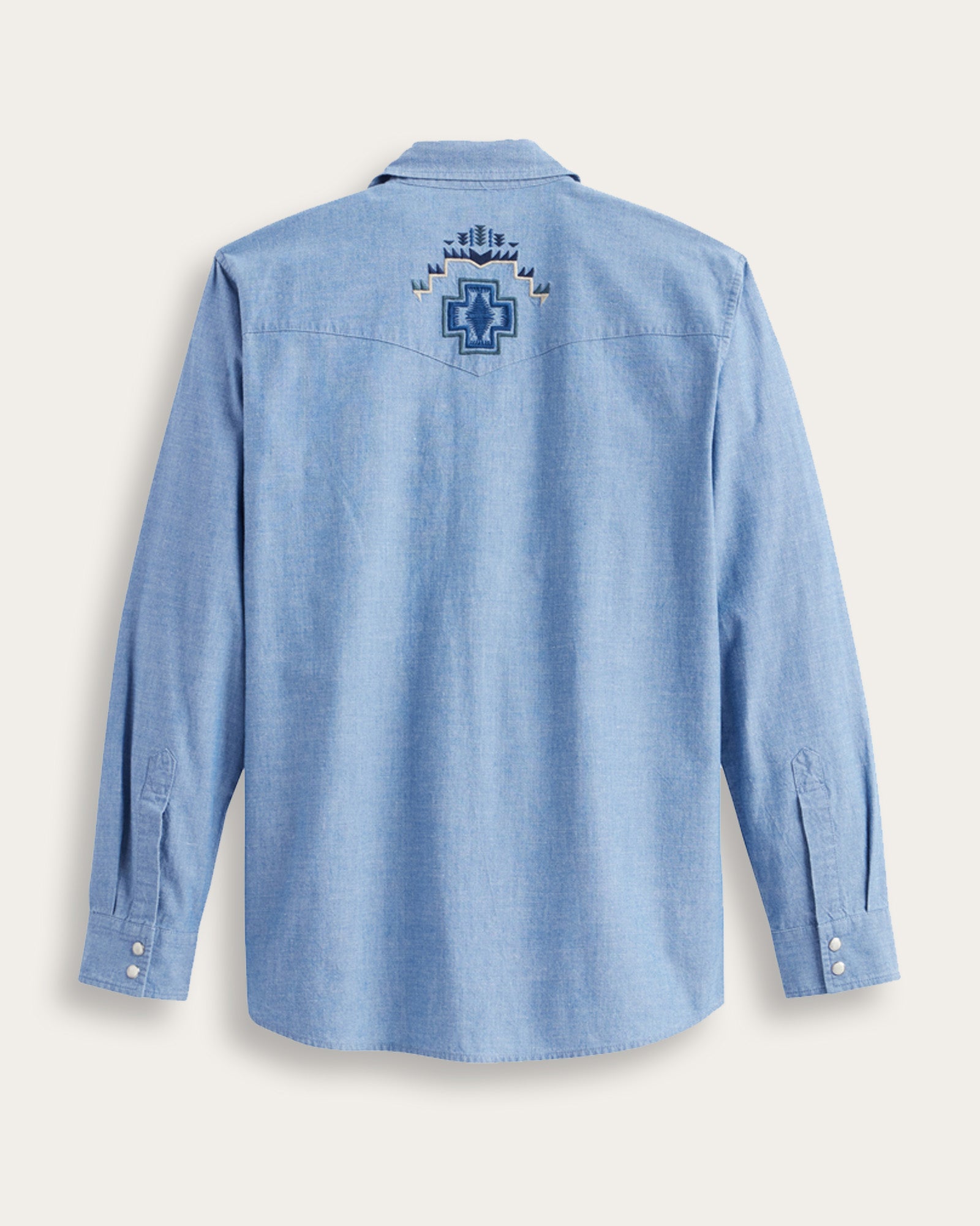 Gambler Chambray Shirt Light Blue/Harding