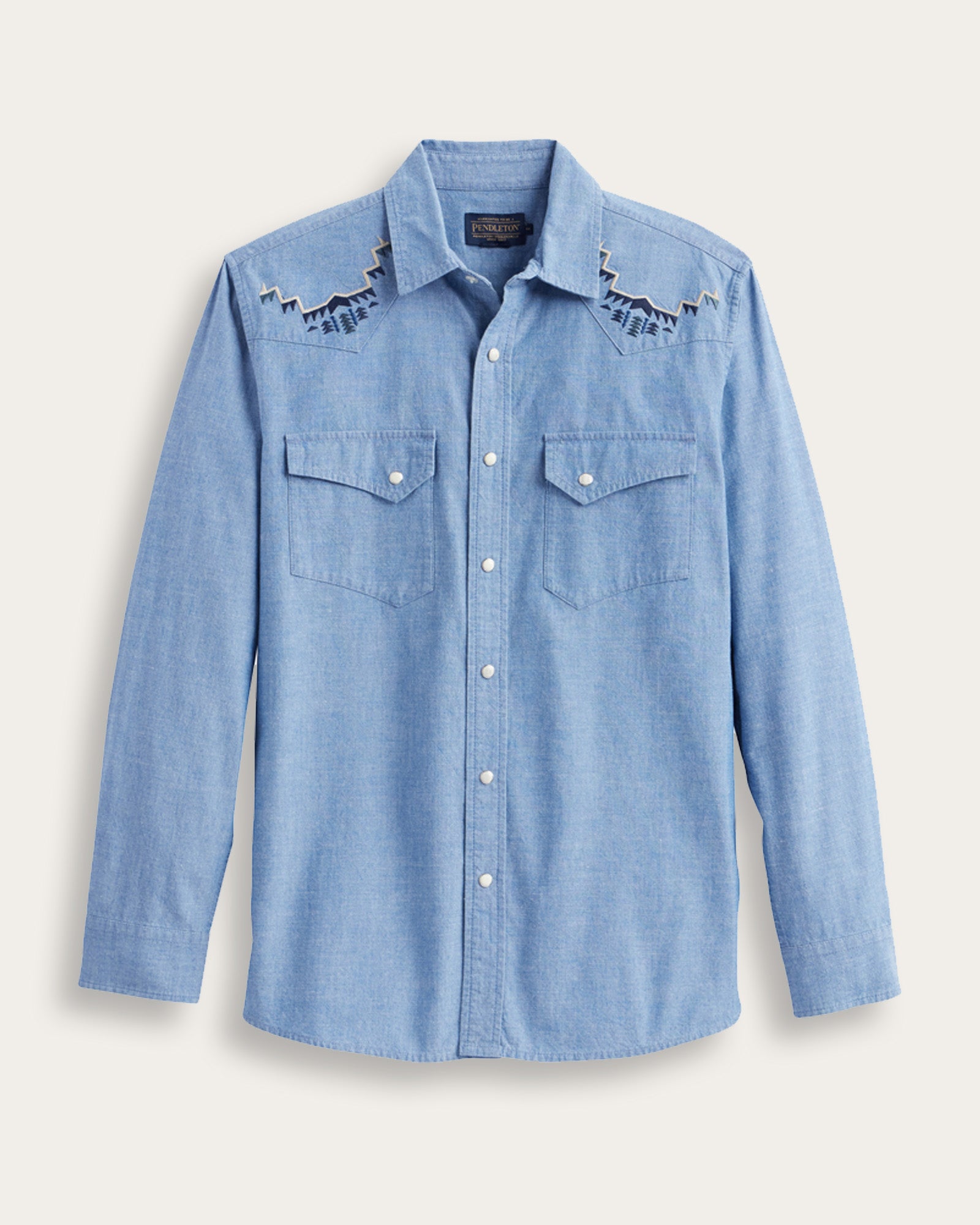 Gambler Chambray Shirt Light Blue/Harding