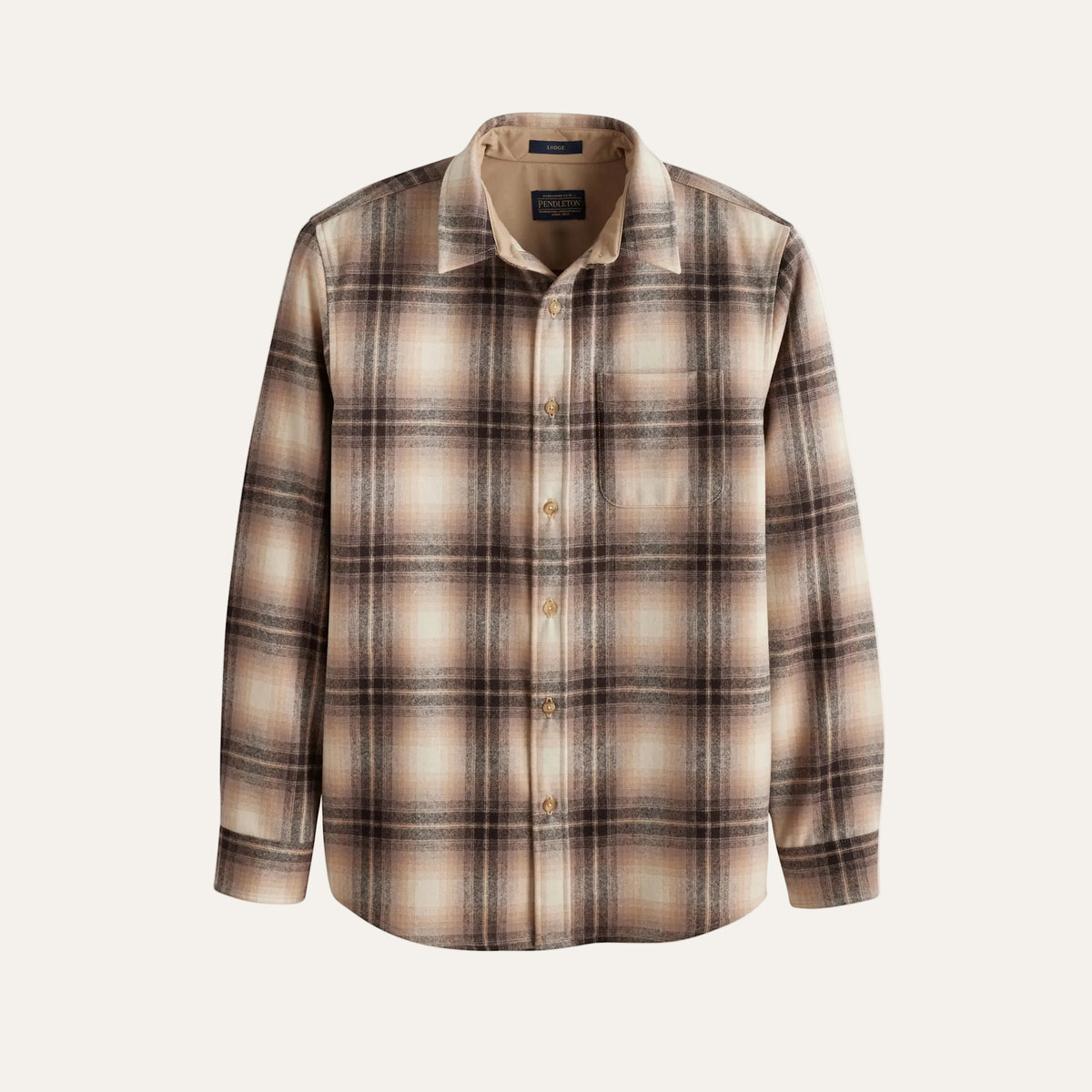 Lodge Shirt Tan/Ivory Ombre