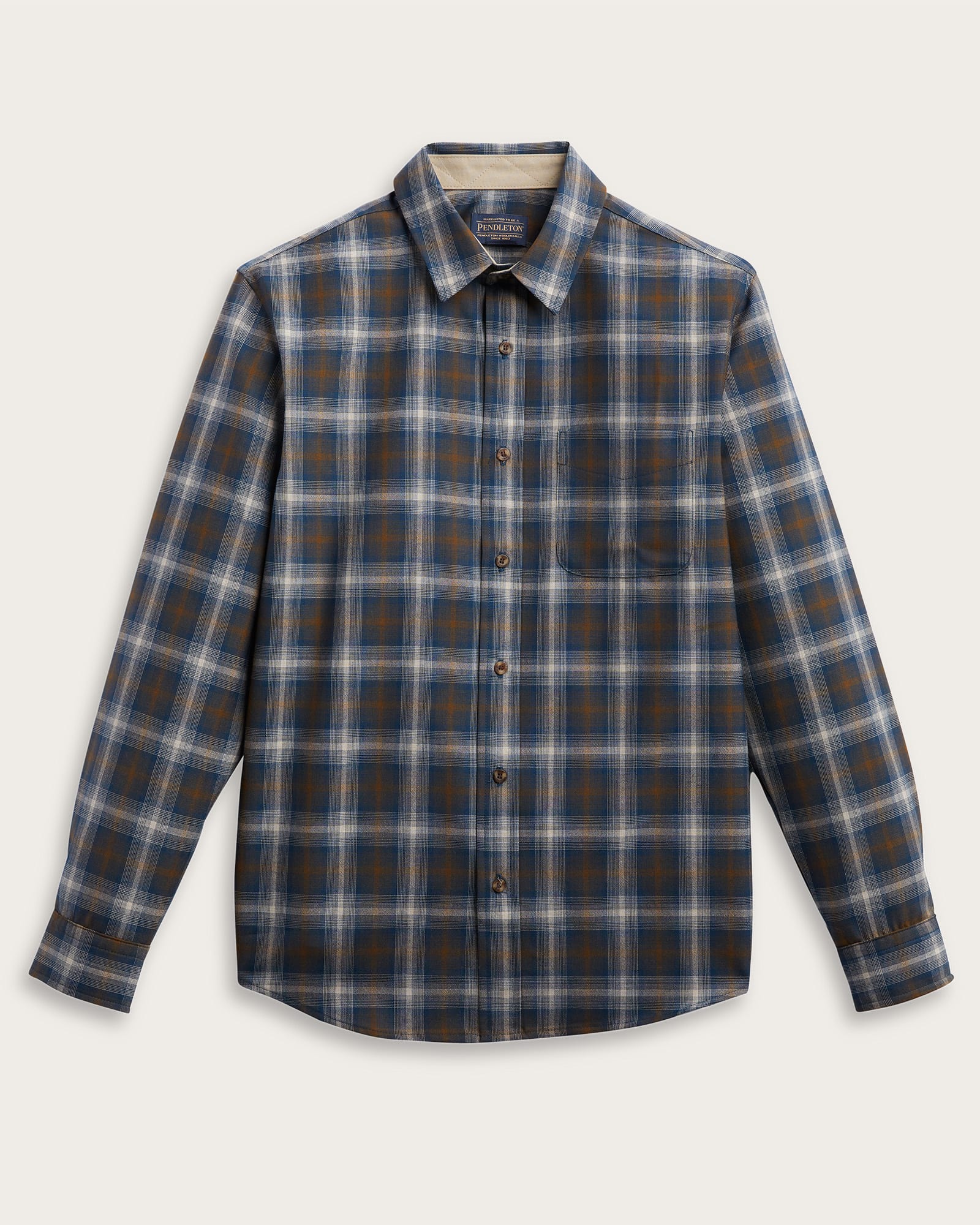 Merino Lodge Shirt Blue Plaid