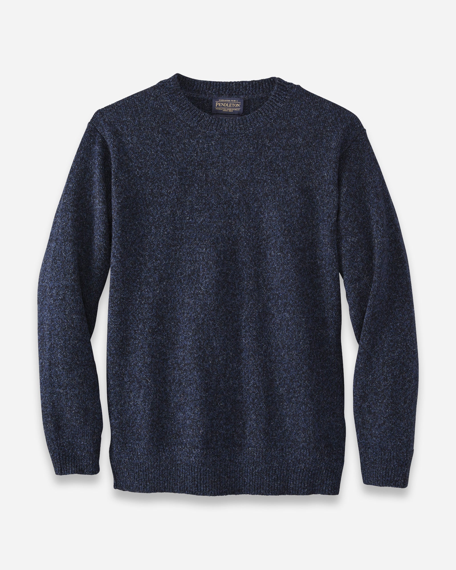 Shetland Wool Crew Indigo Heather