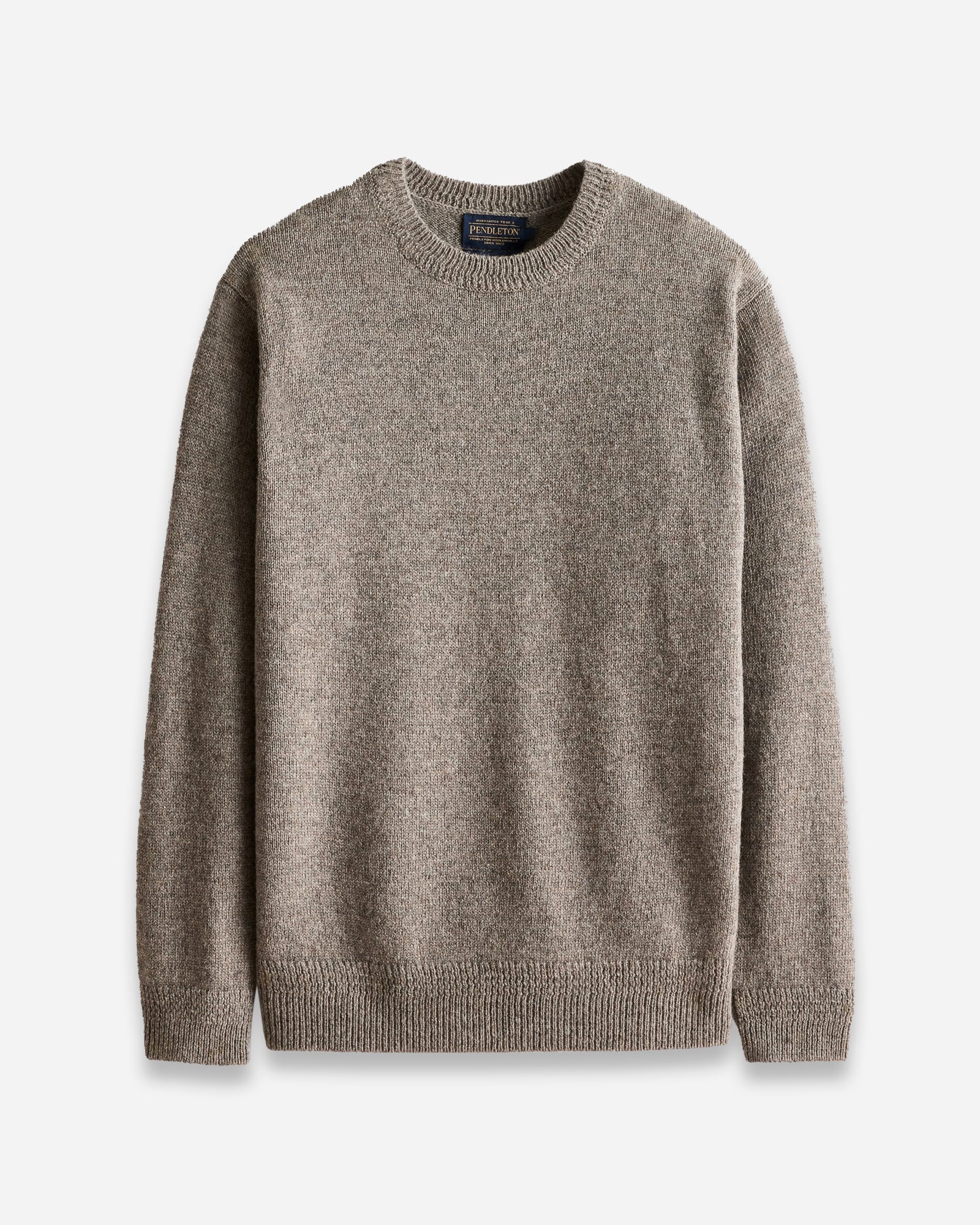 Shetland Wool Crew Stone Heather