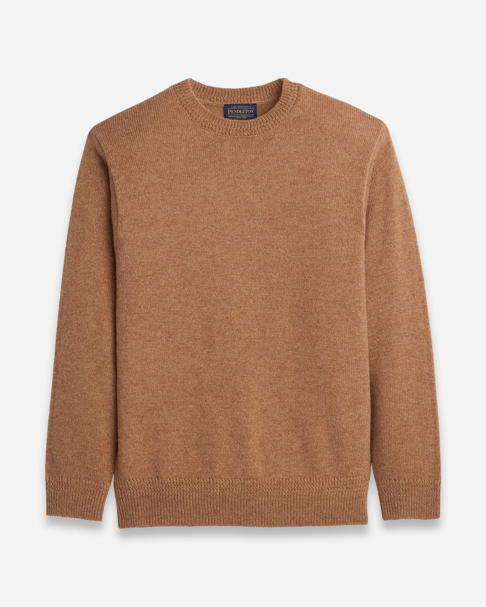 Shetland Wool Crew Tan Mix