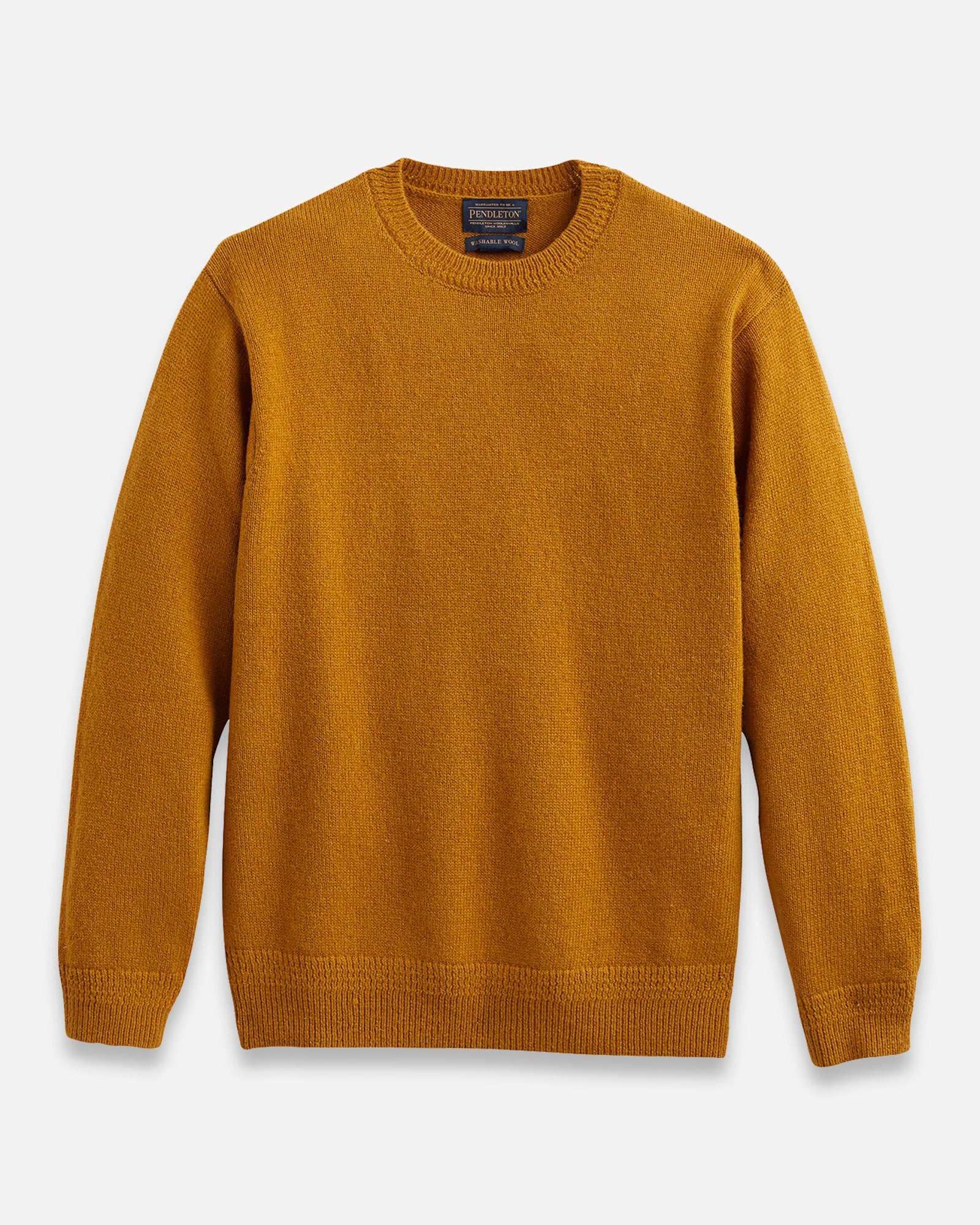 Shetland Wool Crew Deep Gold