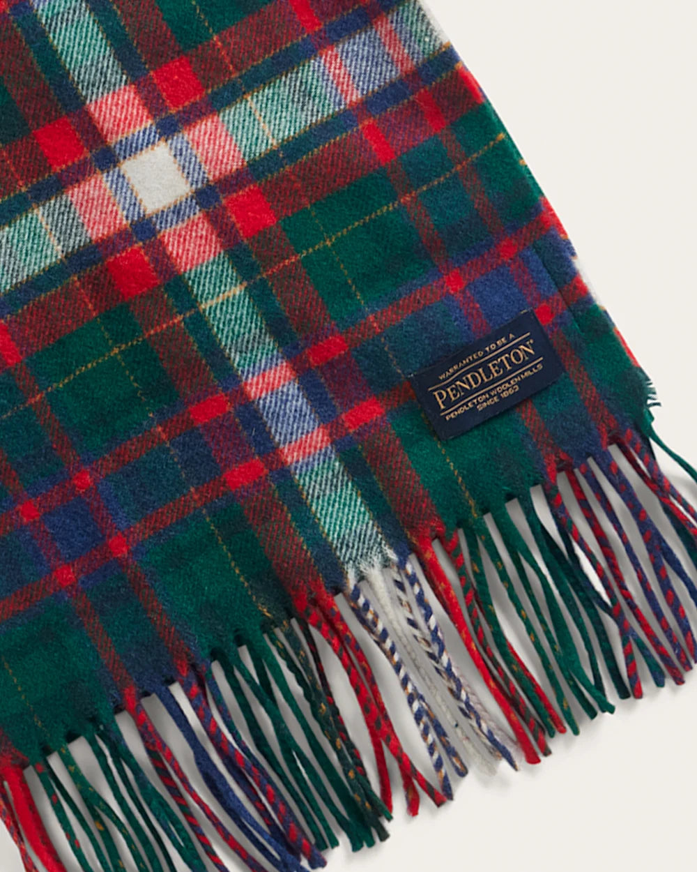 Whisperwool Muffler Laurel Green/Red