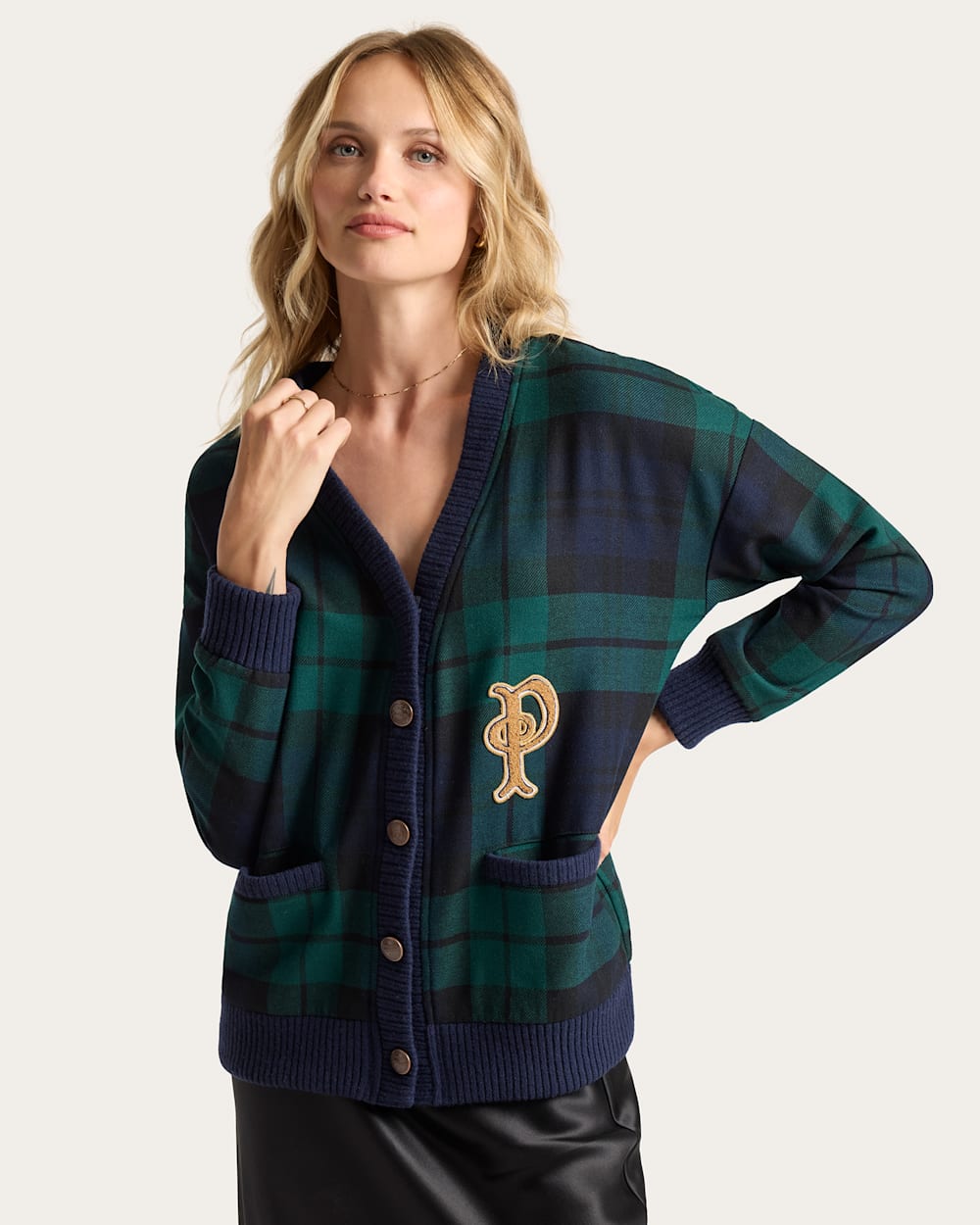 Eagle River Cardigan Black Watch Tartan