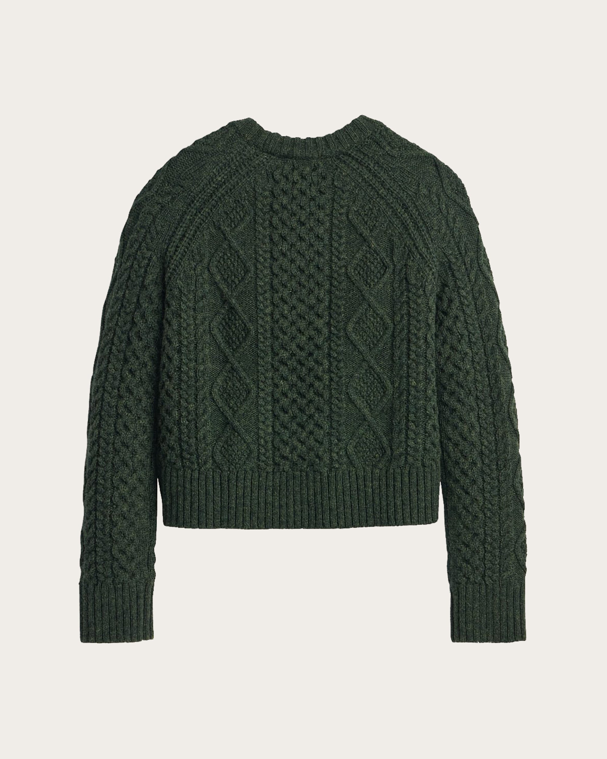 Women's Fisherman Sweater Dark Fir