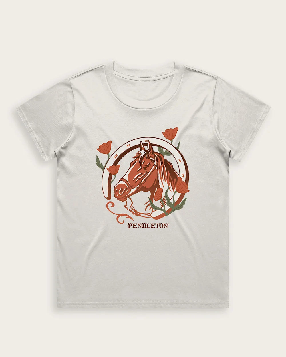 Horse Graphic Tee Bone