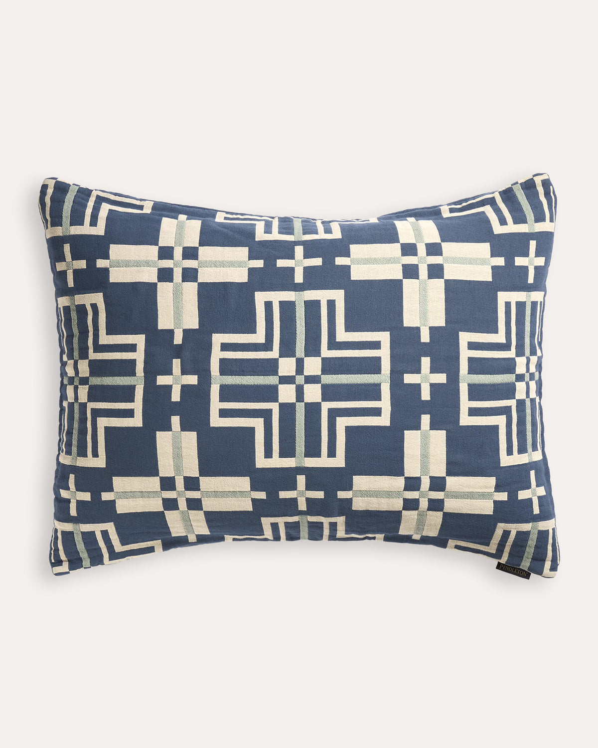 Organic Cotton Matelasse Sham San Marcos Marine