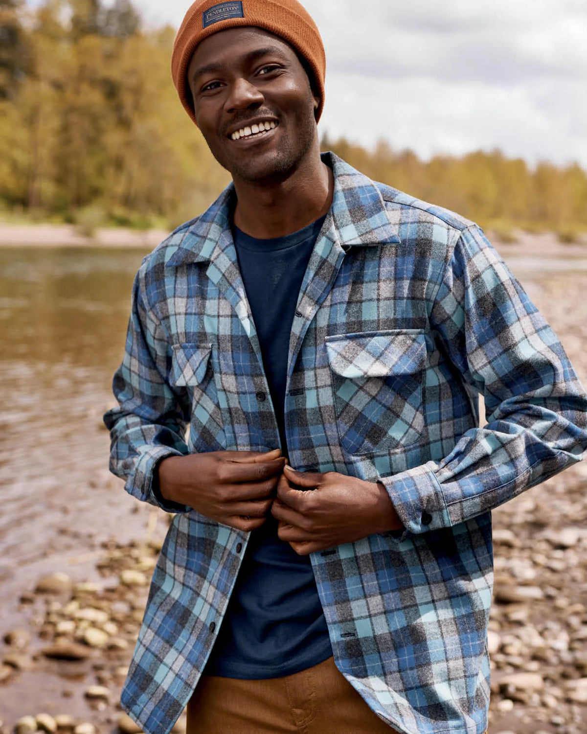 Board Shirt Blue Original Surf Plaid