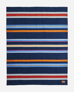 Bridger Stripe Throw Navy