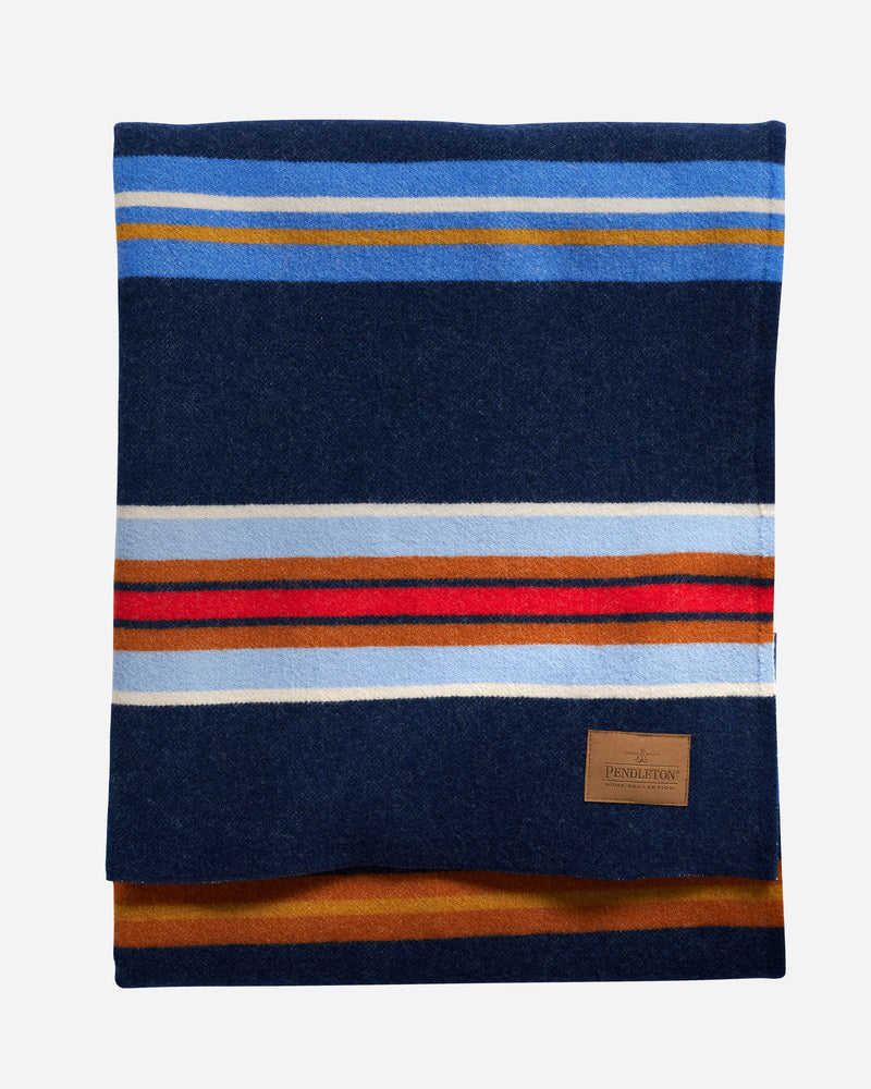 Bridger Stripe Throw Navy