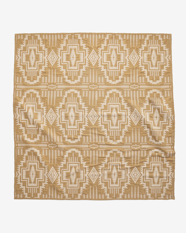 Organic Cotton Matelasse Harding Star Ochre