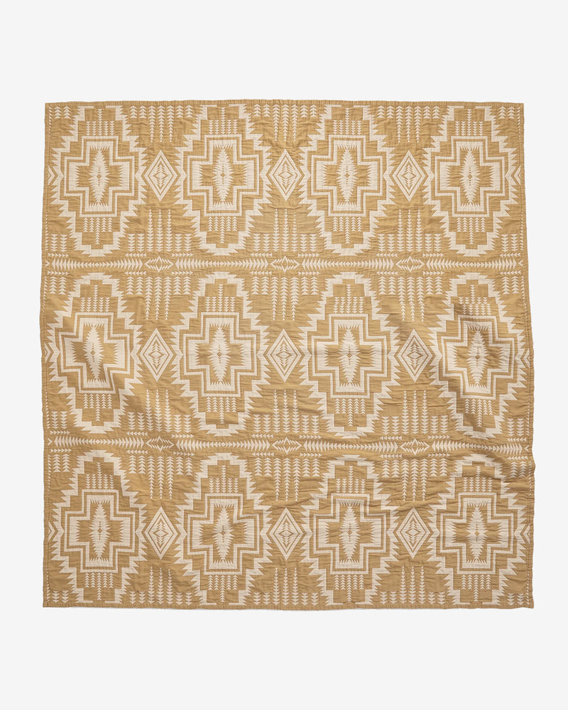 Organic Cotton Matelasse Harding Star Ochre