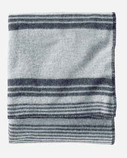 Eco-Wise Wool Stripe Blanket Irving Stripe Grey
