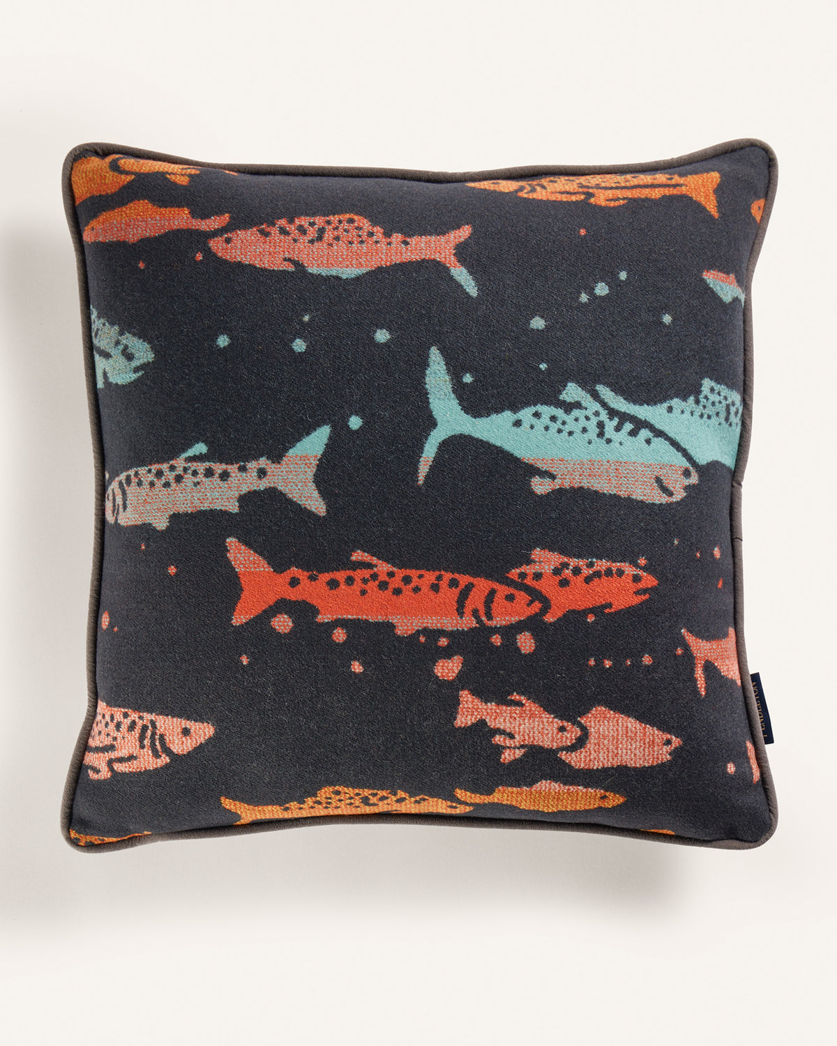 Jacquard Pillow Salmon Run