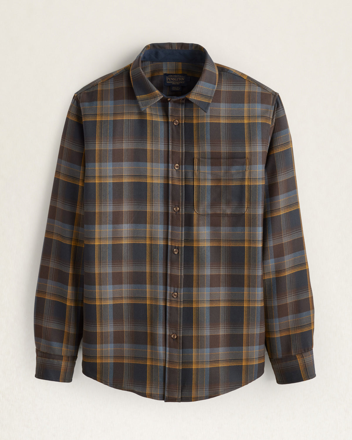 Merino Lodge Shirt Slate/Gold Ombre