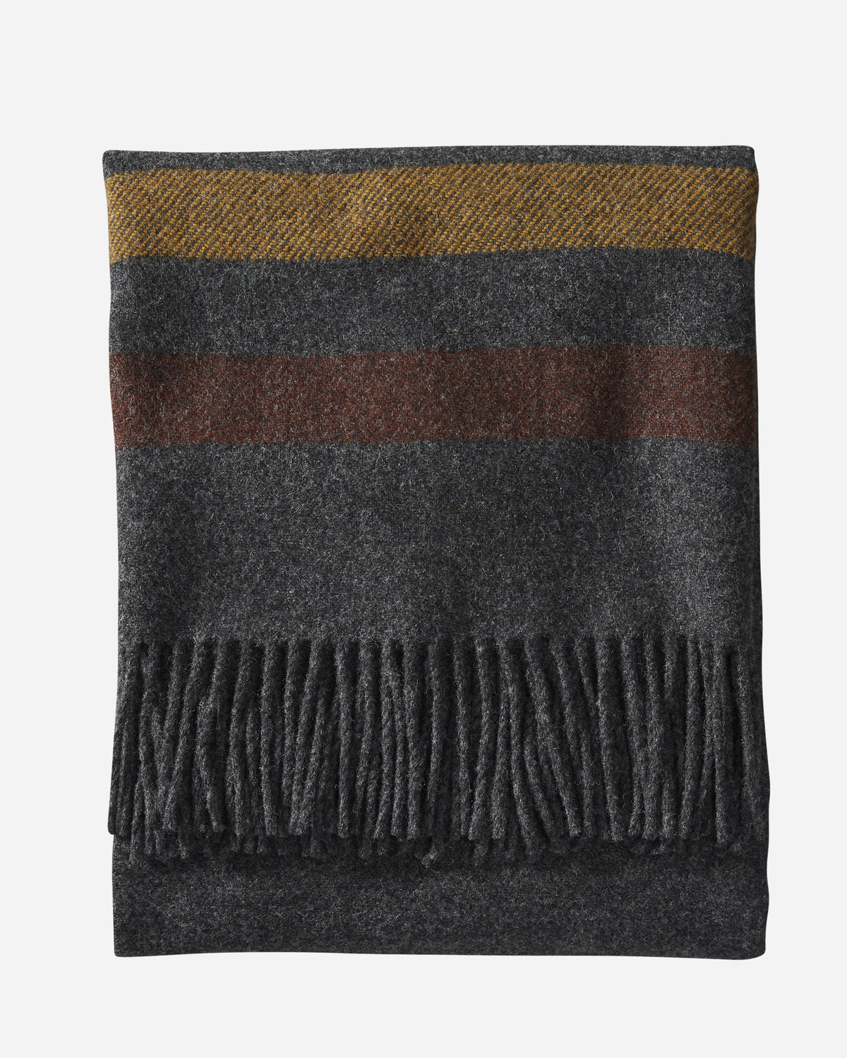 Pendleton Eco Wise Cabin Stripe Wool Throw Oxford