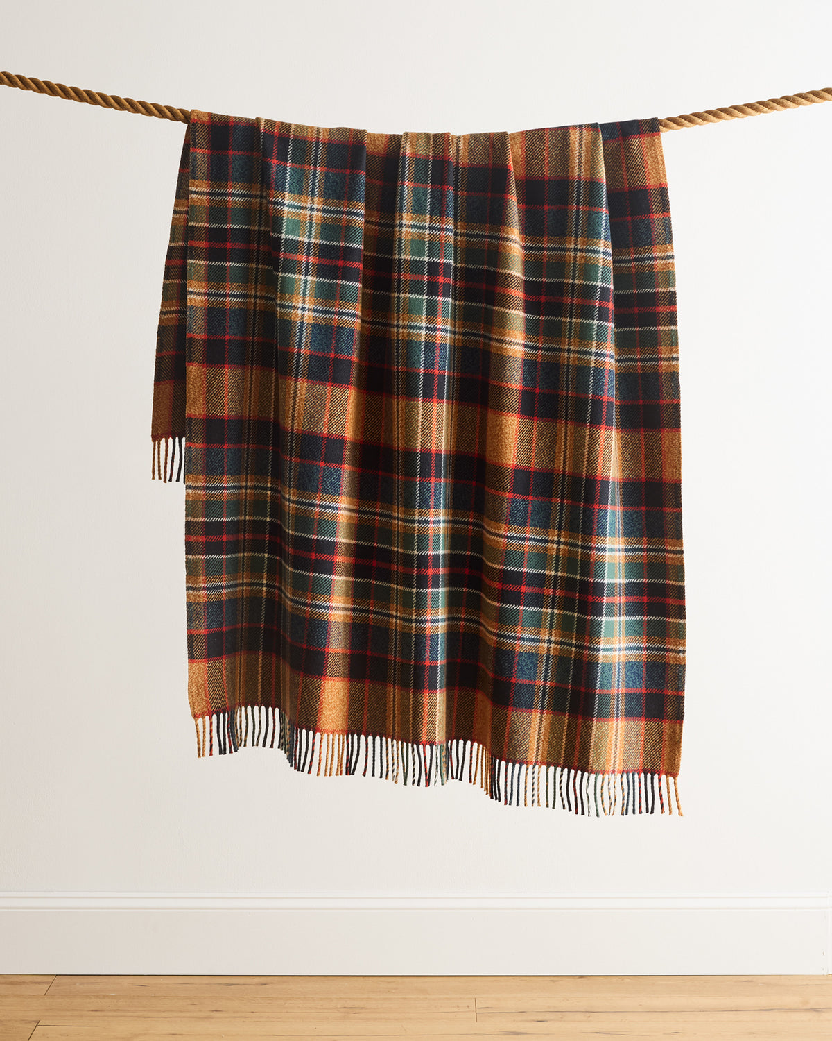 Pendleton Fireside Wool Throw in Sycamore Gold/Green