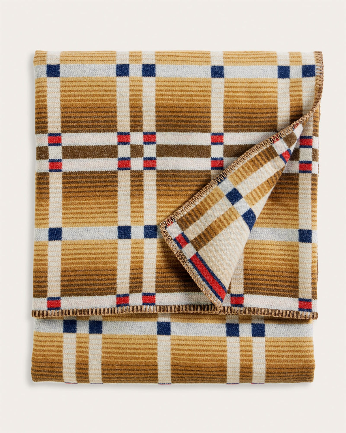 Pendleton Four Square Wool Throw in Slide Mountain Natural – view 4