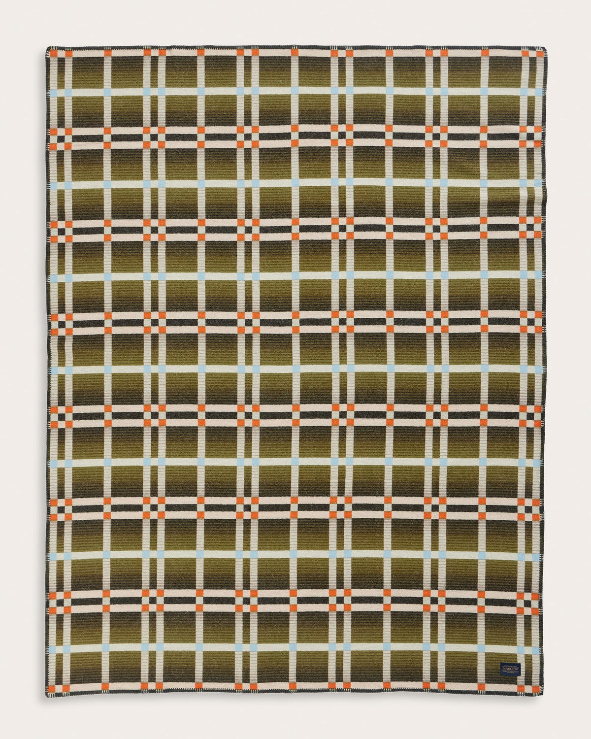 Pendleton Four Square Wool Throw in Slide Mountain Olive – view 2